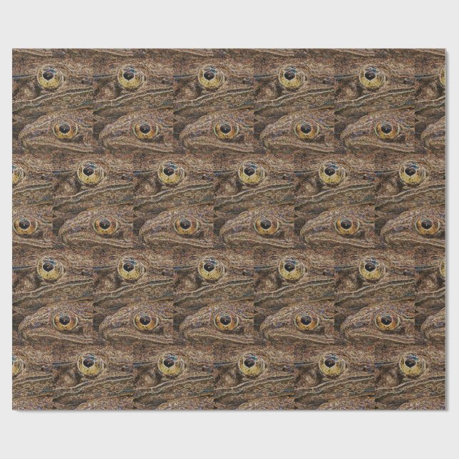 Papel De Regalo Ranas Leopardos Arte Salvaje (Superficie plana)