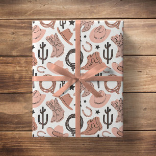 Papel De Regalo Rancho Occidental Rodeo Granja Neutral Del Sur