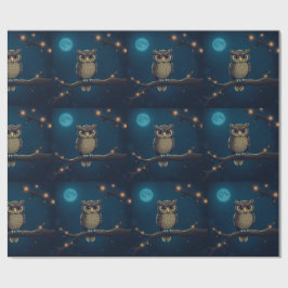 Papel De Regalo Rap de regalo de búho