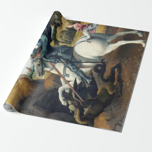 Papel De Regalo Raphael San Jorge y el dragón (Desenrollado)