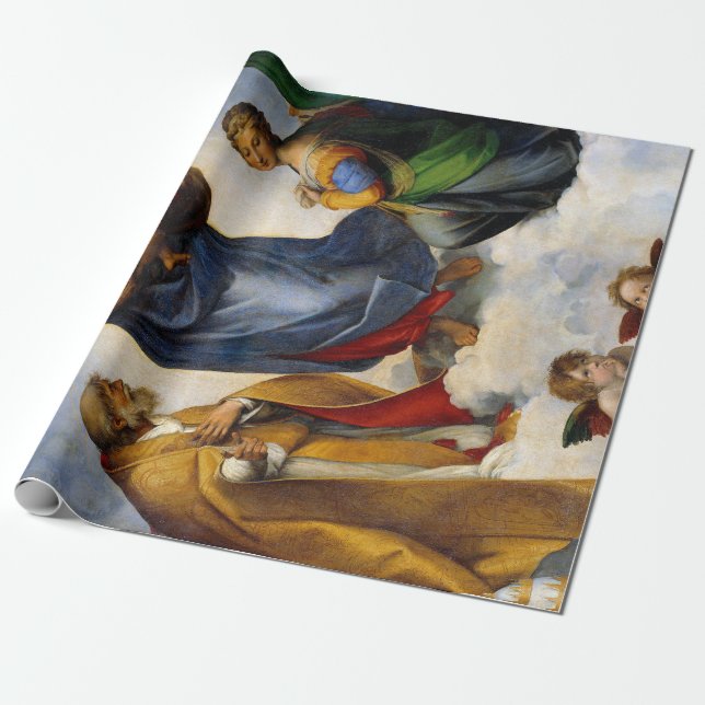 Papel De Regalo Raphael Sistine Madonna (Desenrollado)