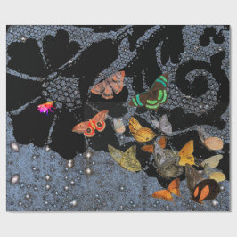 PAPEL DE REGALO RAPIDEZ DE REGALO DE LA PALANCA DE MONEDA DE LACE 