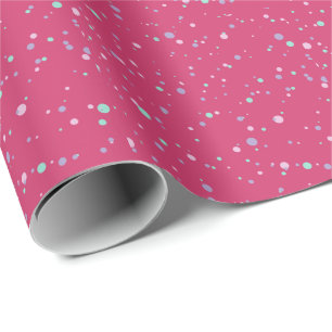 Papel De Regalo Raspberry Paint Speckled Pastel Splatter Paint Pai
