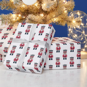 Papel De Regalo Rastreador de Navidades Rojos Modernos