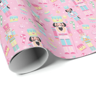 Papel De Regalo Rastreador de Navidades rosados