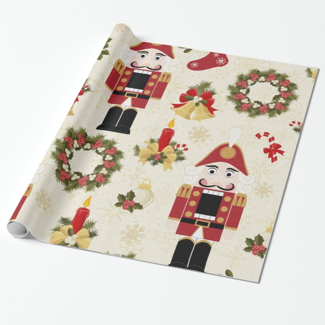Papel De Regalo Rastreador de nueces y corona (Desenrollado)