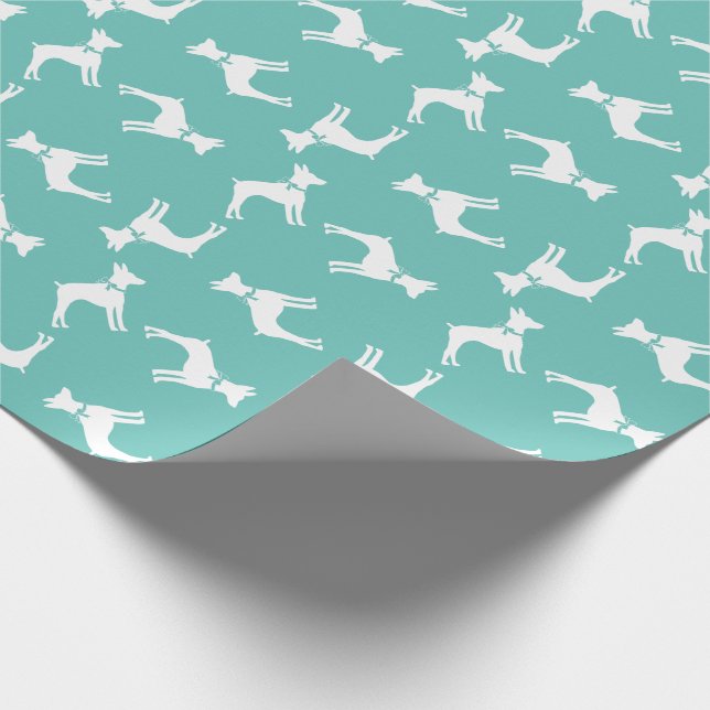 Papel De Regalo Rat Terrier Puppy Dog (Esquina)