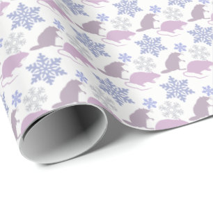Papel De Regalo Rata andrajosa del navidad