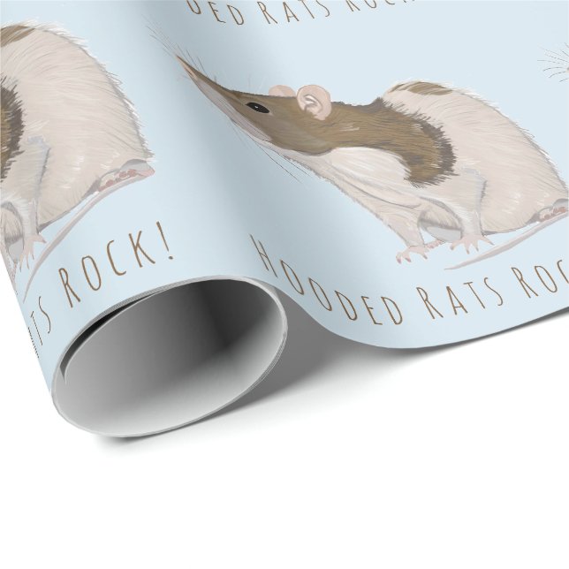 Papel De Regalo Rata encapuchada de las ratas del Agouti (Esquina del rollo)