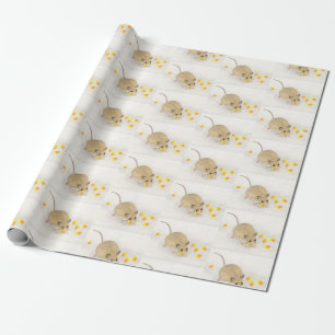 Papel De Regalo Ratón con cuernos de caramelo