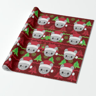 Papel De Regalo Ratón de Navidades coloridos