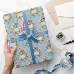 Papel De Regalo Ratón en una taza de té