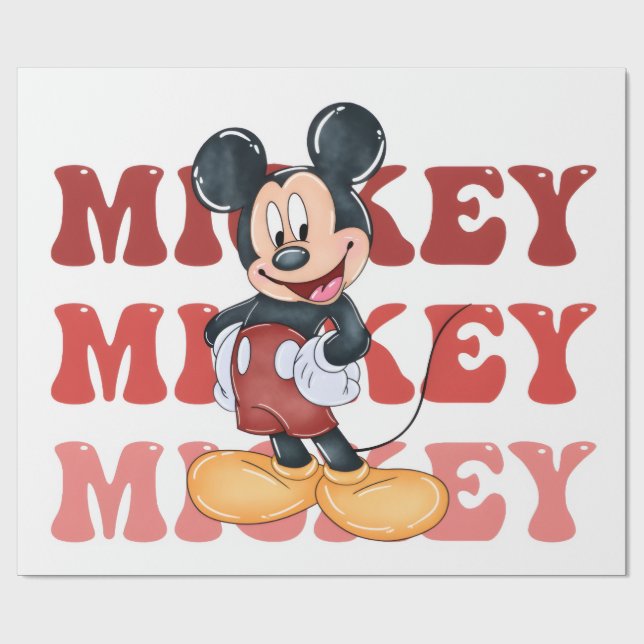 Papel De Regalo Ratón Mickey (Superficie plana)