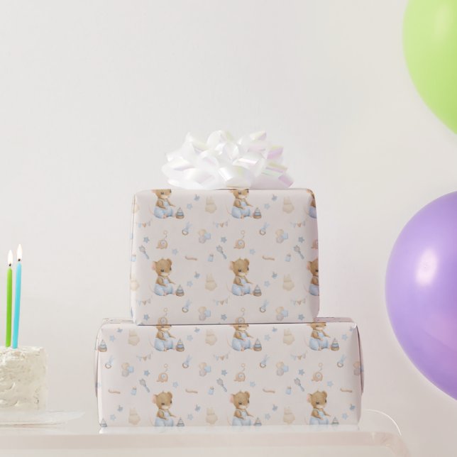 Papel de regalo Ratón Pequeño Dulce (Regalos de fiesta)