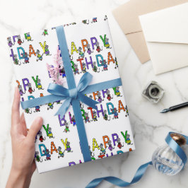 Papel De Regalo Ratones divertidos de cumpleaños