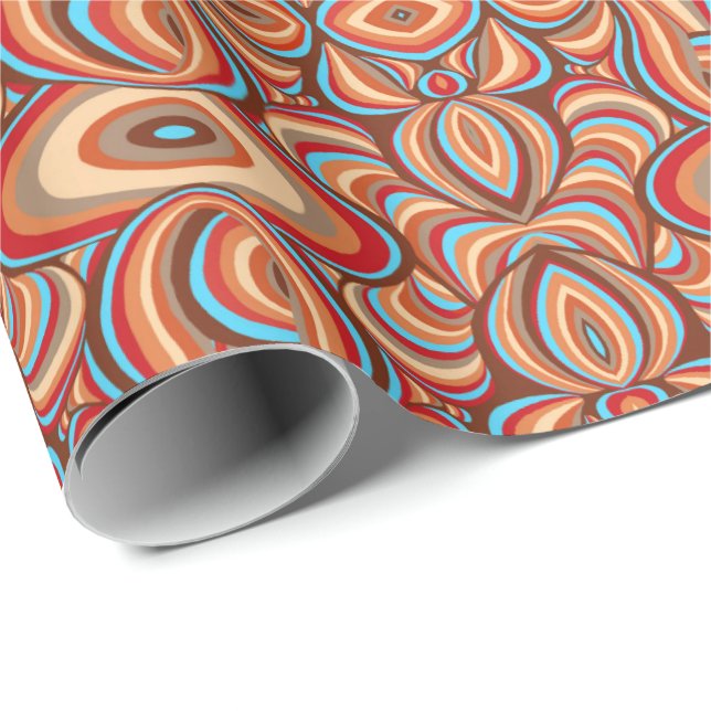 Papel De Regalo Raw Swirls (Esquina del rollo)