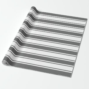 Papel De Regalo Raya horizontal del gris de pizarra