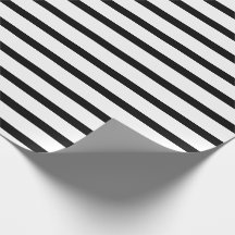 Papel de regalo rayado en blanco y negro