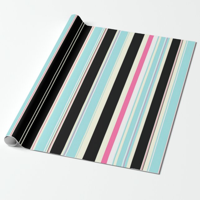 Papel De Regalo Rayas (Desenrollado)