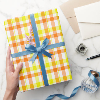 Papel De Regalo Rayas Amarillas y Naranjas