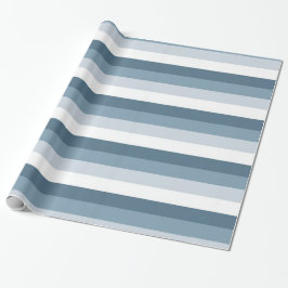 Papel De Regalo Rayas azules y blancas