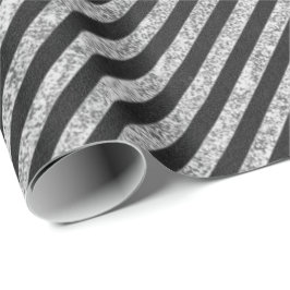 Papel De Regalo Rayas Black White Lines Chalkboard Elegante