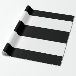 Papel De Regalo Rayas blancas negras