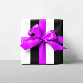 Papel De Regalo Rayas blancas y negras