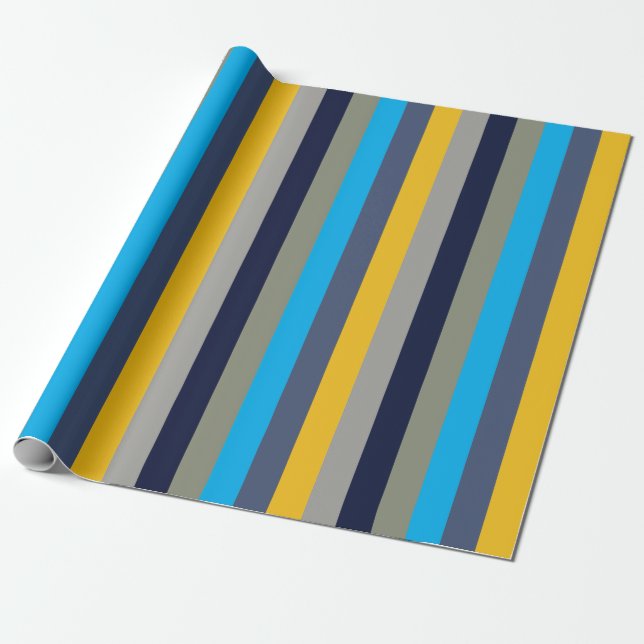 Papel De Regalo Rayas Coloridas  (Desenrollado)