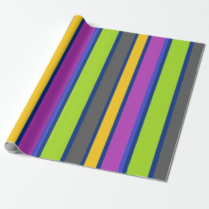 Papel De Regalo Rayas Coloridas 