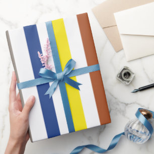 Papel De Regalo Rayas Coloridas de Verano