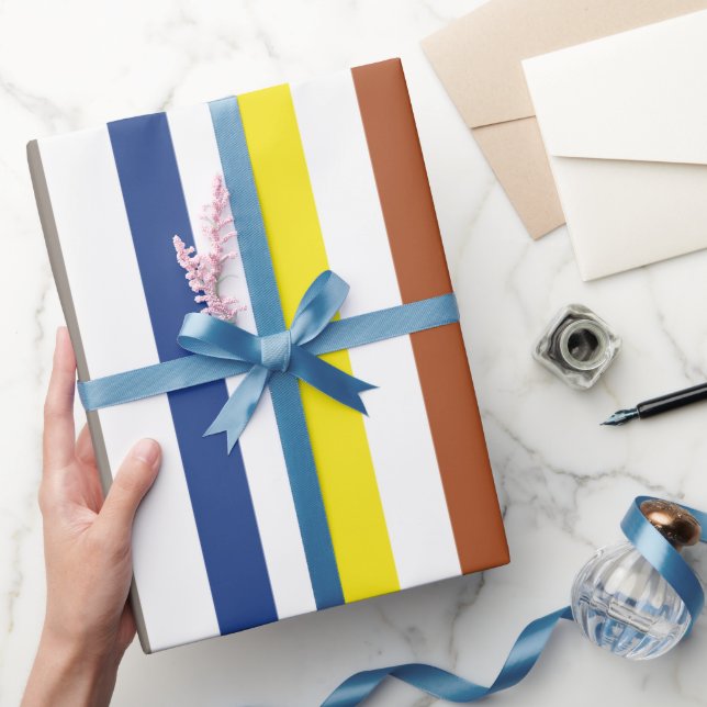 Papel De Regalo Rayas coloridas de verano (Regalar)