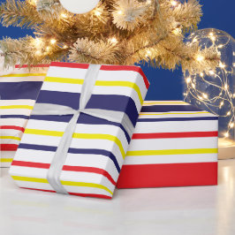 Papel De Regalo Rayas Coloridas Patrón de rayas de verano