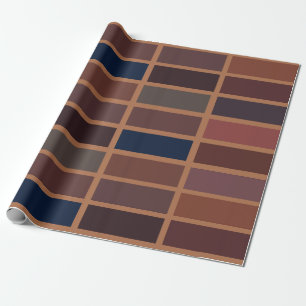 Papel De Regalo Rayas Coloridas Terracota Oxidadas Rayadas