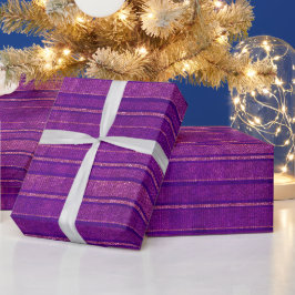Papel De Regalo Rayas con problemas de color rosa y morado de boni