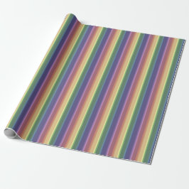 Papel De Regalo Rayas de arco iris mudas