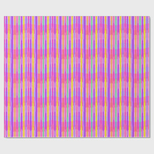 Papel De Regalo Rayas de arcoíris pastel lindas