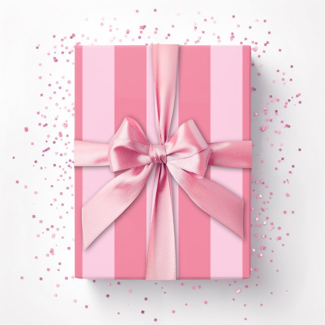 Papel De Regalo Rayas de Cabaña en Rosa (Subido por el creador)