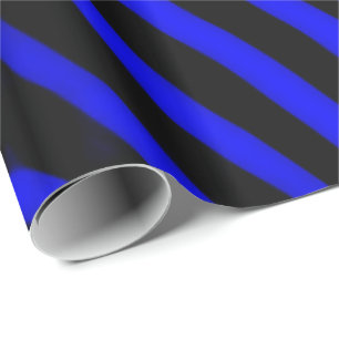 Papel De Regalo Rayas de cebra azul real para todas las ocasiones