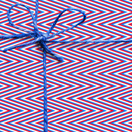 Papel De Regalo Rayas de Chevron blancas de color rojo - Resumen t