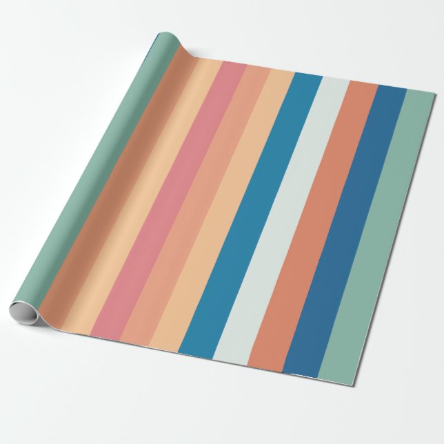 Papel De Regalo Rayas de color (Desenrollado)
