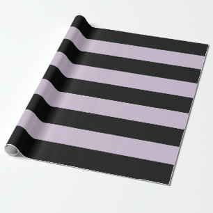 Papel De Regalo Rayas de desove negras y moradas claras