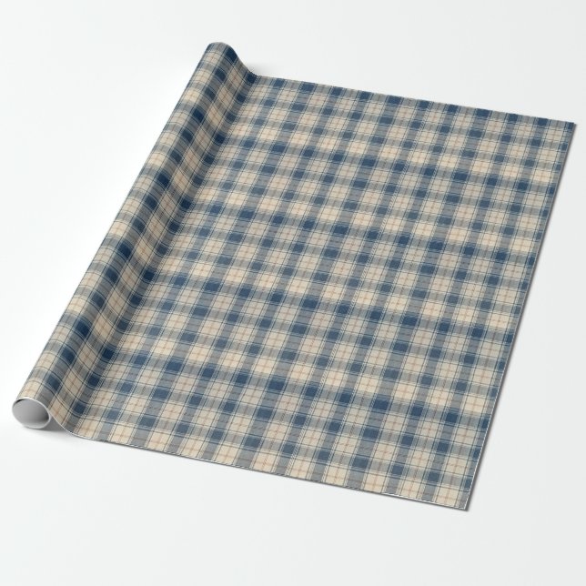 Papel De Regalo Rayas de ferrocarril de la Marina (Desenrollado)