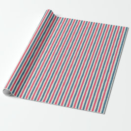 Papel De Regalo Rayas de Floración Cósmica