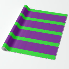 Papel De Regalo Rayas de lápiz verde y púrpura