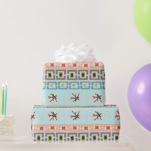 Papel De Regalo Rayas de mediados del siglo