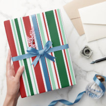 Rayas de Navidades rojas, verdes y blancas moderna