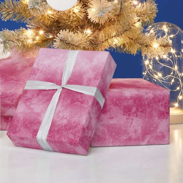 Papel De Regalo Rayas de ómbre rosado de Rubor (Vacaciones)