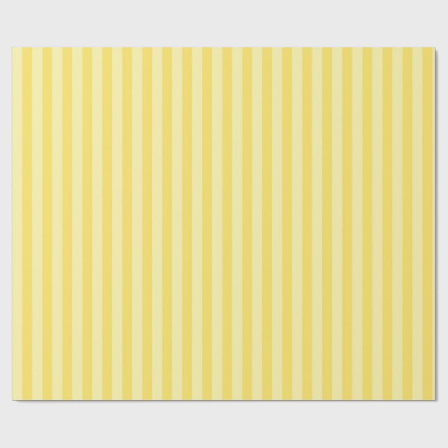 Papel de Regalo Rayas de Plátano (Superficie plana)