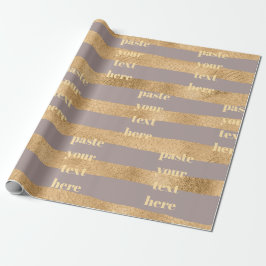 Papel De Regalo Rayas de purpurina de lujo